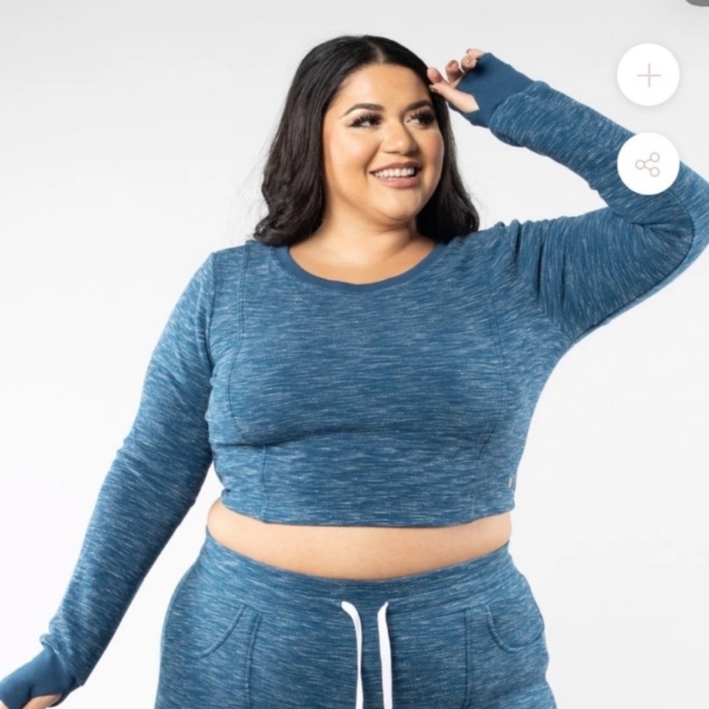 Buffbunny Goal Digger Pullover Crop Sweatshirt, XXL